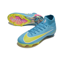 Nike Air Zoom Mercurial Superfly 10 Elite Light Blue and Yellow Firm Ground FG Football Boot