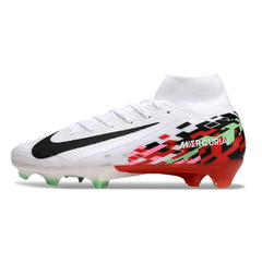 Nike Air Zoom Mercurial Superfly 10 Elite White Red and Black Firm Ground FG Football Boot