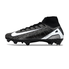 Nike Air Zoom Mercurial Superfly 10 Elite Black and White Firm Ground FG Football Boot