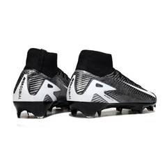 Nike Air Zoom Mercurial Superfly 10 Elite Black and White Firm Ground FG Football Boot