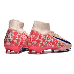 Botas de fútbol Nike Air Zoom Mercurial Superfly 10 Elite FG para terreno firme, color rosa y azul