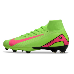 Nike Air Zoom Mercurial Superfly 10 Elite Green and Pink Firm Ground FG Football Boot