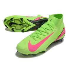Nike Air Zoom Mercurial Superfly 10 Elite Green and Pink Firm Ground FG Football Boot