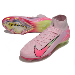 Nike Air Zoom Mercurial Superfly 10 Elite Pink and Light Green Firm Ground FG Football Boot