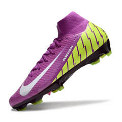 Nike Air Zoom Mercurial Superfly 10 Elite Purple and Green Firm Ground FG Football Boot