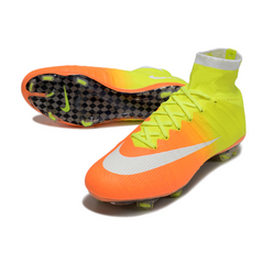 Nike Mercurial Superfly 4 Elite Orange and Yellow Firm Ground FG Football Boot