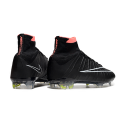 Botas de fútbol Nike Mercurial Superfly 4 Elite negras para terreno firme (FG).