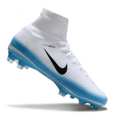 Nike Mercurial Superfly 5 Elite White and Light Blue Firm Ground FG Football Boot