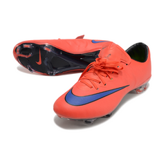 Scarpa da calcio Nike Air Zoom Mercurial Vapor 10 Elite rossa e blu per terreni compatti FG