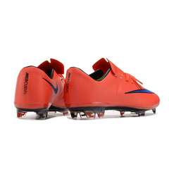 Scarpa da calcio Nike Air Zoom Mercurial Vapor 10 Elite rossa e blu per terreni compatti FG