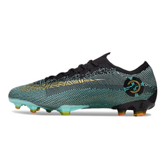 Botas de fútbol Nike Zoom Mercurial Vapor 13 Elite FG para terreno firme, color negro y verde