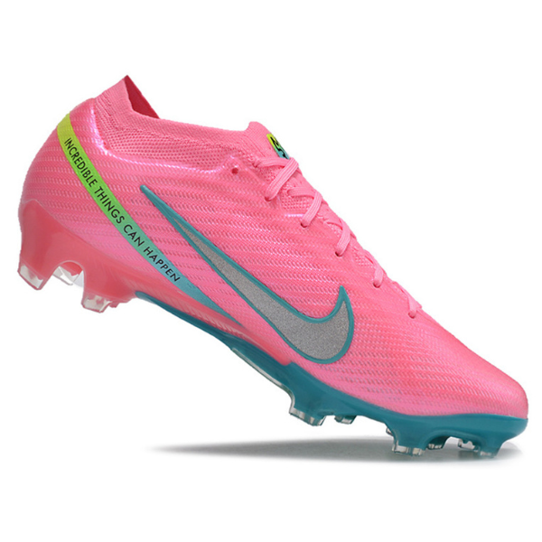 Chuteira Campo Nike Zoom Mercurial Vapor 15 Elite FG Rosa e Azul - VENI Futebol