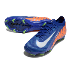 Botas de fútbol Nike Air Zoom Mercurial Vapor 16 Elite azul y naranja para terreno firme FG