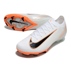 Nike Air Zoom Mercurial Vapor 16 Elite White and Orange Firm Ground FG Football Boot
