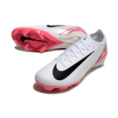 Scarpa da calcio Nike Air Zoom Mercurial Vapor 16 Elite bianca e rosa chiaro per terreni compatti FG