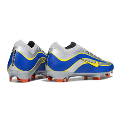 Botas de fútbol Nike Air Zoom Mercurial Vapor 16 Elite FG para terreno firme, color gris y azul