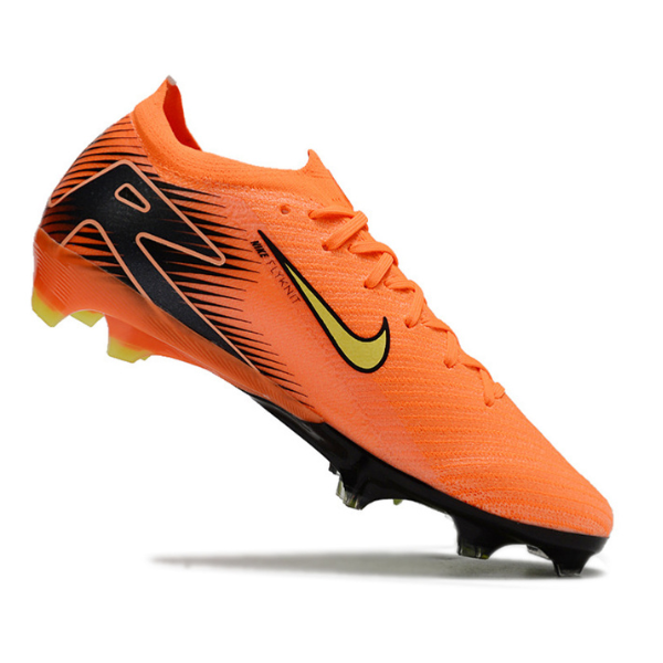 Chuteira Campo Nike Air Zoom Mercurial Vapor 16 Elite FG Laranja e Preta - VENI Futebol