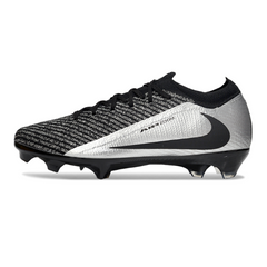 Nike Air Zoom Mercurial Vapor 16 Elite Black and Silver Firm Ground FG Football Boot