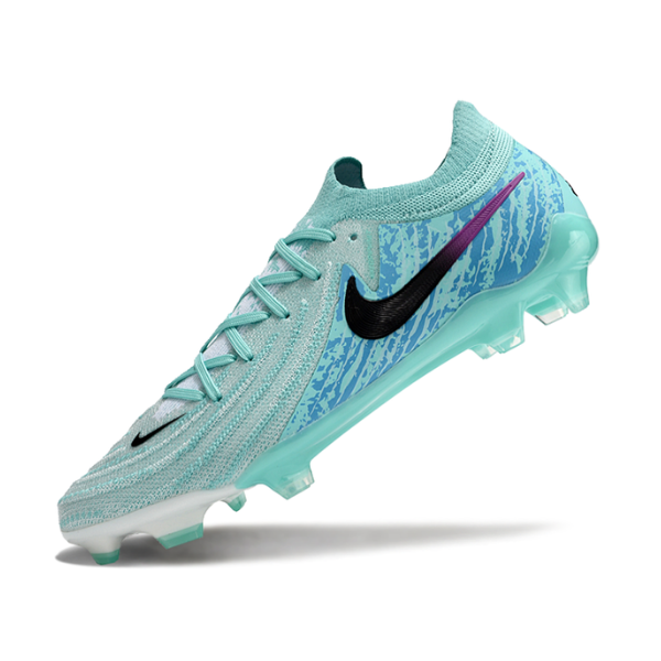 Chuteira Campo Nike Phantom GX2 Elite FG Azul Claro e Preta - VENI Futebol