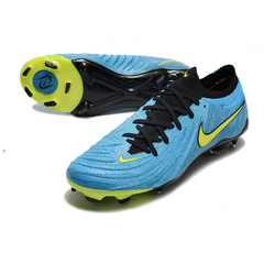 Chuteira Campo Nike Phantom GX2 Elite FG Azul, Preta e Amarela - VENI Futebol
