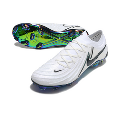 Botas de fútbol Nike Phantom GX2 Elite FG para terreno firme, color blanco y verde