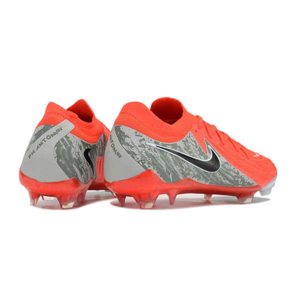 Chuteira Campo Nike Phantom GX2 Elite FG Vermelha e Cinza - VENI Futebol