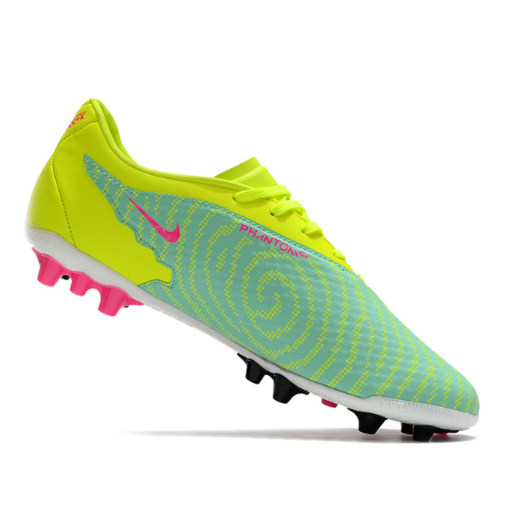 Chuteira Campo Nike Phantom GX Academy AG Amarela, Verde e Rosa - VENI Futebol