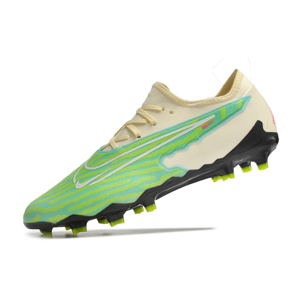 Chuteira Campo Nike Phantom GX Academy FG Verde e Branca - VENI Futebol