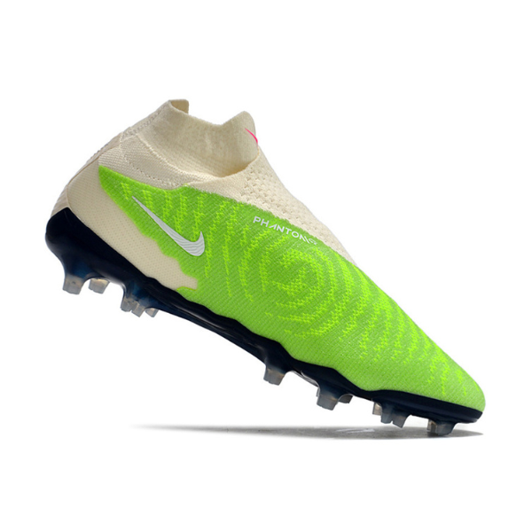 Chuteira Campo Nike Phantom GX Elite DF FG Verde e Branca - VENI Futebol