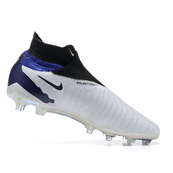 Chuteira Campo Nike Phantom GX Elite DF FG Branca,Azul e Preta - VENI Futebol