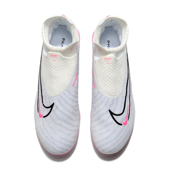 Chuteira Campo Nike Phantom GX Elite DF FG Branca e Rosa - VENI Futebol