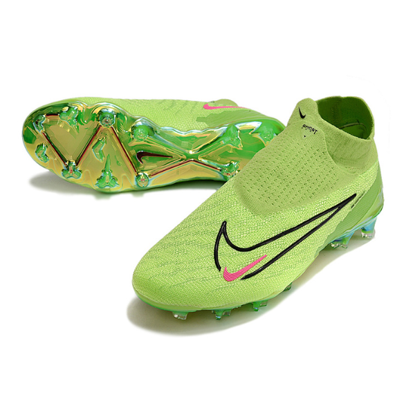 Chuteira Campo Nike Phantom GX Elite DF FG Verde e Preta - VENI Futebol