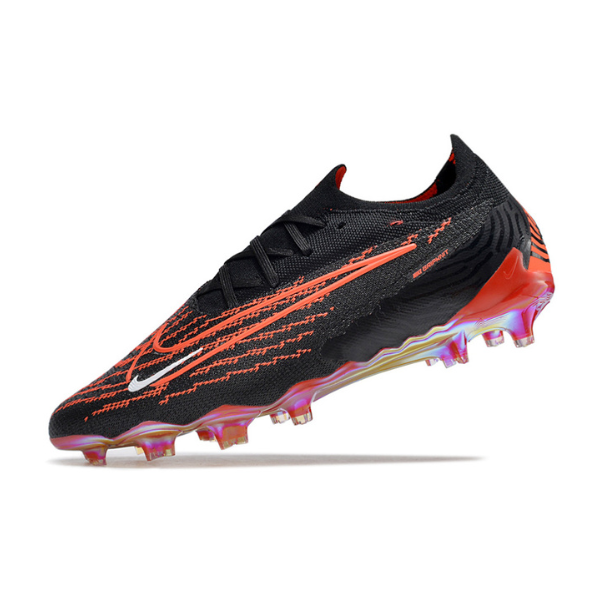 Chuteira Campo Nike Phantom GX Elite FG Preta e Vermelha - VENI Futebol