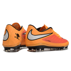 Scarpa da calcio Nike Phantom Hypervenom Elite arancione e rossa per terreni compatti FG