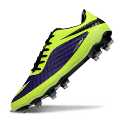 Scarpa da calcio Nike Phantom Hypervenom Elite FG verde chiaro e viola per terreni compatti
