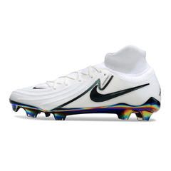 Botas de fútbol Nike Phantom Luna 2 Elite FG para terreno firme, color blanco y verde