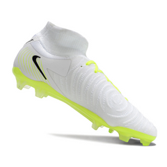Chuteira Campo Nike Phantom Luna 2 Elite FG Branca e Verde - VENI Futebol
