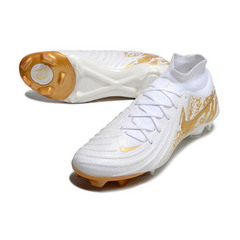 Nike Phantom Luna 2 Elite White and Gold Firm Ground FG Football Boot