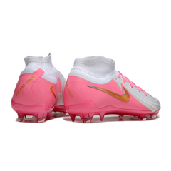 Nike Phantom Luna 2 Elite White and Pink Firm Ground FG Football Boot