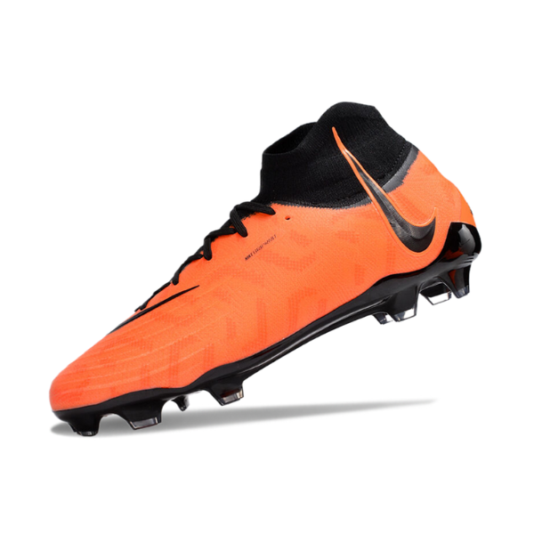 Chuteira Campo Nike Phantom Luna FG Laranja e Preta - VENI Futebol