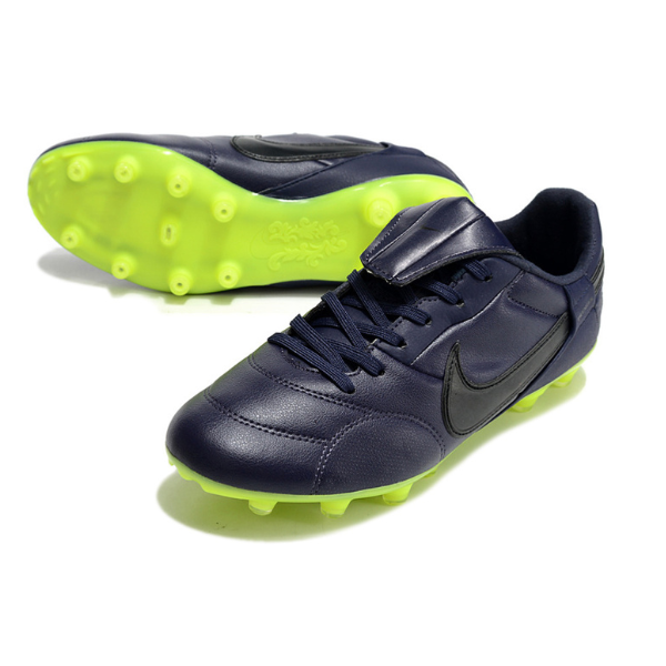 Chuteira Campo Nike Premier 3 FG Azul e Verde - VENI Futebol
