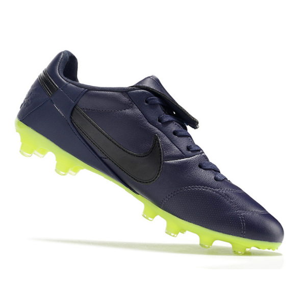 Chuteira Campo Nike Premier 3 FG Azul e Verde - VENI Futebol