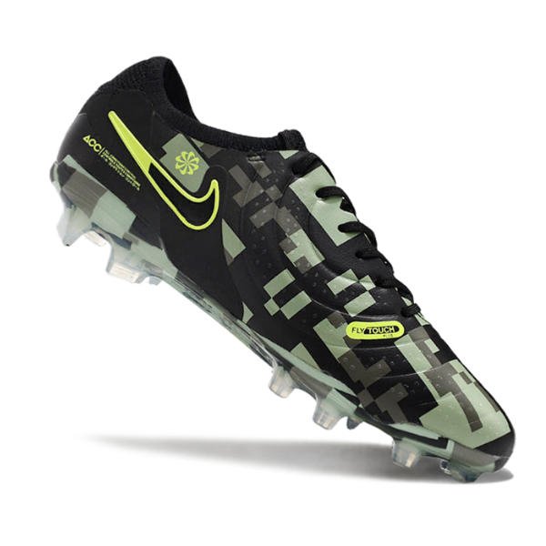 Chuteira Campo Nike Tiempo 10 Legend Elite FG Verde Camuflado - VENI Futebol