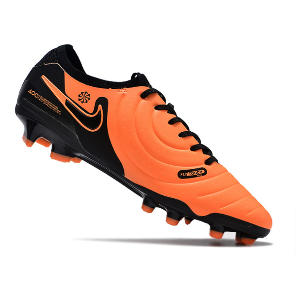Chuteira Campo Nike Tiempo 10 Legend Elite FG Laranja e Preta - VENI Futebol