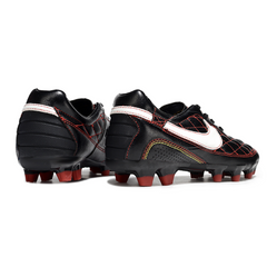 Scarpa da calcio Nike Tiempo R10 Legend Elite nera rossa e bianca per terreni compatti FG