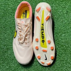 Chuteira Campo Nike Tiempo Legend 9 Elite FG Laranja Claro Tamanho 42