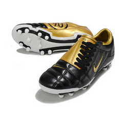 Botas de fútbol Nike Total 90 III FG para terreno firme, color negro y dorado