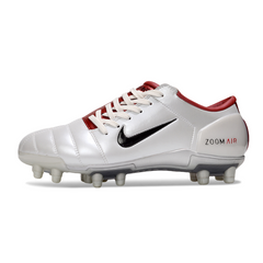 Scarpa da calcio Nike Total 90 III FG bianca e rossa per terreni compatti