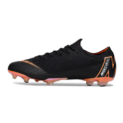 Botas de fútbol Nike Air Zoom Mercurial Vapor 12 Elite FG para terreno firme, color negro y naranja