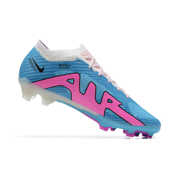 Chuteira Campo Nike Zoom Mercurial Vapor 15 Elite FG Azul e Rosa - VENI Futebol